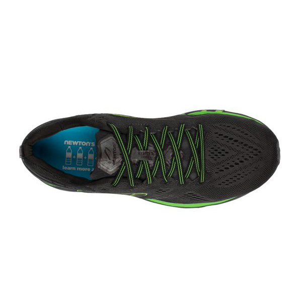 Black / Green Men's Newton Running Kismet 7 Running Shoes | NZ-578620