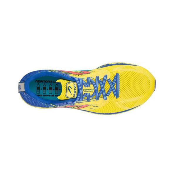 Yellow / Blue / Orange Men's Newton Running Distance S 10 Running Shoes | NZ-561703